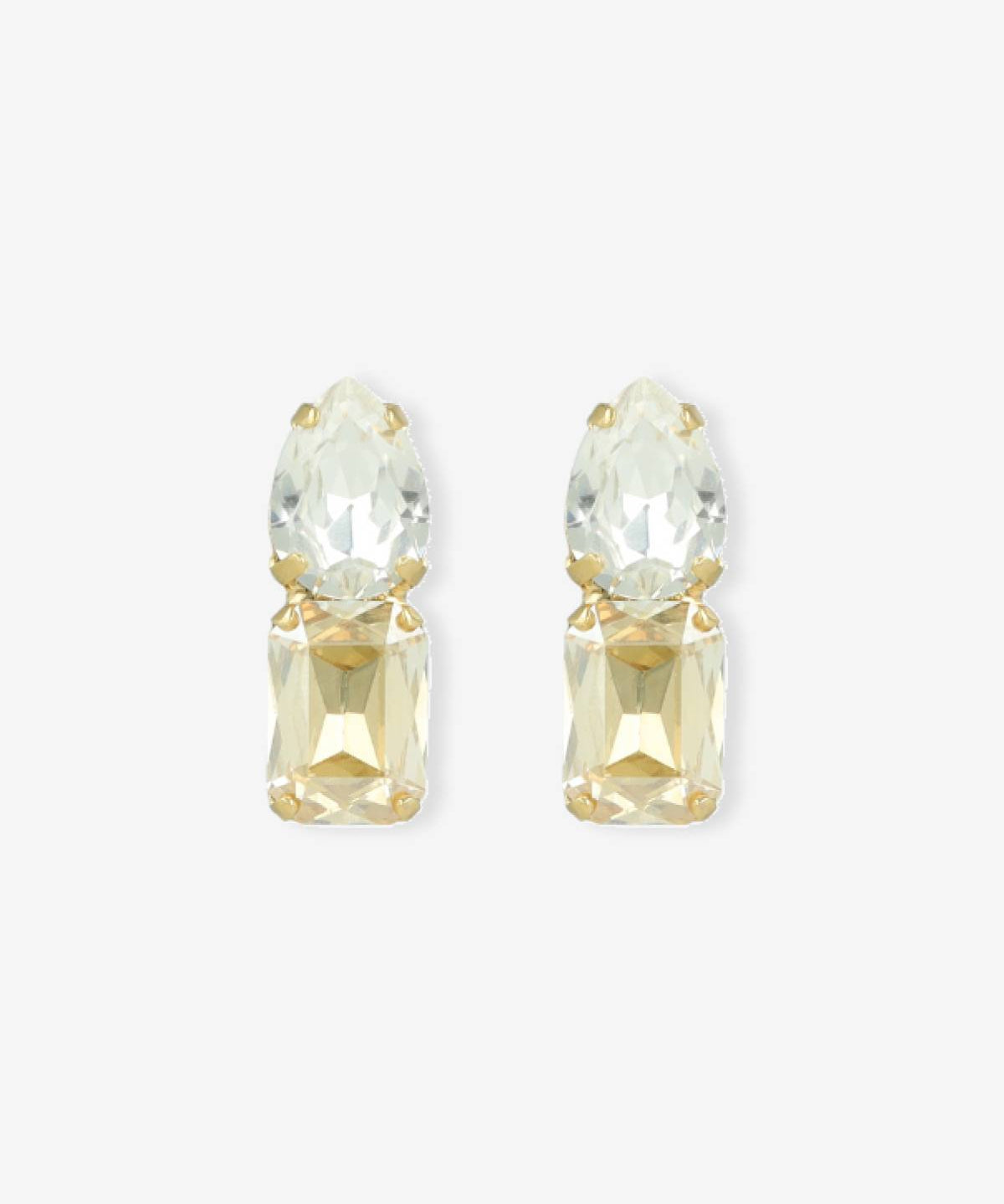 Boucle d'oreilles Puce Bourgeon Or blanc 18K 30 diamants blancs Boucle d'oreilles Puce Bourgeon Or blanc 18K 30 diamants blancs
