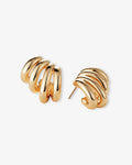 Monroe Earrings - Stud Earrings - 18ct Gold-Plated