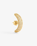 Amara Mini Pavé Stud – Stud Earrings – 18ct Gold-Plated