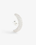 Amara Mini Pavé Stud – Stud Earrings – Silver-Plated