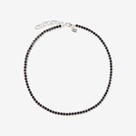 Serena Necklace Black – Halsketten – Silber