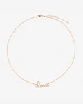 Love – Halsketten – 18kt vergoldet