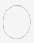 Figaro 5mm – Halsketten– Silber rhodiniert