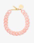 Flat Chain Necklace peach sorbet – Necklaces – Gold-Plated