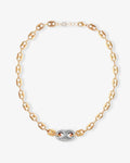 Mariner Glass Link Mixed - Halsketten - 18kt vergoldet