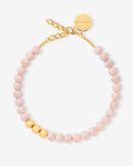 Mini Beads Gold Ivory Rose Marble - Chaînes - plaqué or 14ct