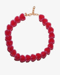 Jelly Heart Rouge - Halsketten - 18kt vergoldet