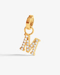 M – Buchstaben-Anhänger – 18kt vergoldet