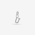 U – Letter Charms – Silver