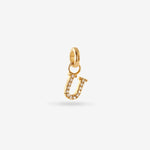 U – Letter Charms – 18kt Gold-plated