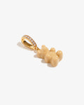Salt Caramel Nostalgia Bear – Necklace Pendants – 18ct Gold–Plated