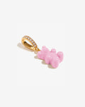 Candy Pink Nostalgia Bear – Kettenanhänger – 18kt vergoldet