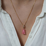 Bubblegum Nostalgia Bear – Necklace Pendants – 18ct Gold–Plated