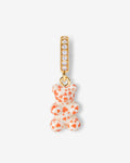 Heart Patterned Bear - Pendentif - plaqué or 18ct