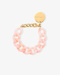 Mini Flat Chain Bracelet peach sorbet – Bracelets – Gold-Plated