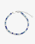 Tennis Blue Gradient - Bracelets -  Silver-Plated