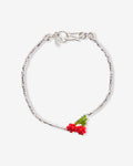 Mini Silver Cherry Bracelet 17cm - Armbänder - Silber
