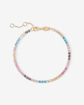 Bracelet Tennis Pastel Rainbow – Bracelets – Plaqué or 18 carats