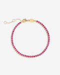 Bracelet Tennis Rose – Bracelets – Plaqué or 18 carats