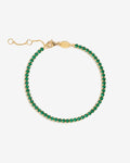 Bracelet Tennis Vert – Bracelets – Plaqué or 18 carats