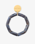 Flex Bracelet blue jeans marble - Bracelets - Gold-Plated