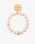 Mini Beads Flex Bracelet Latte Marble - Bracelets - Gold-Plated