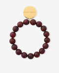 Mini Beads Flex Bordeaux Marble - Bracelets - plaqué or 14ct