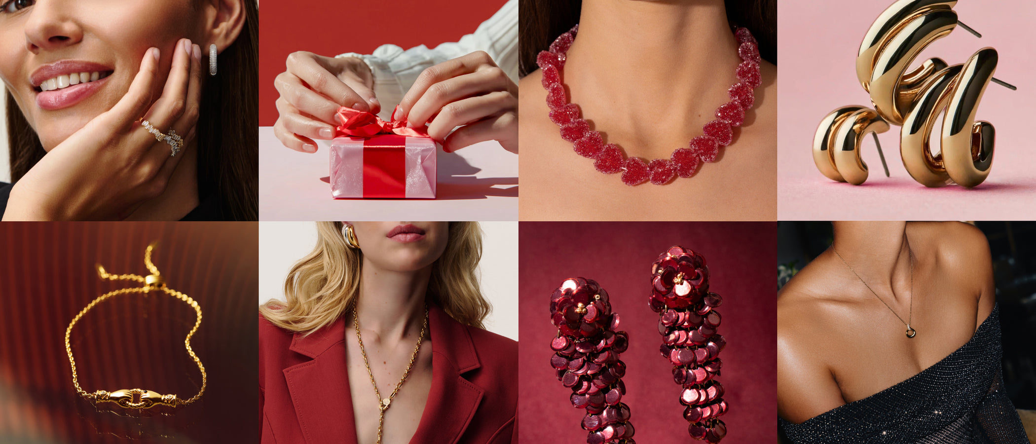 Curated jewelry and gifting collage banner on GLAMBOU CH